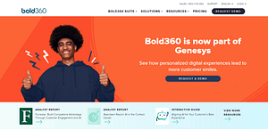 Bold360 live chat engagement and Al software review