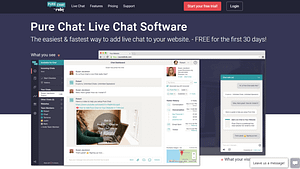 Pure Chat live chat software review
