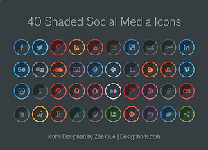 Gradient-shaded icon
