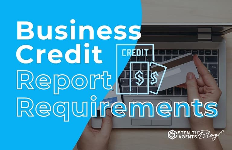 Business Credit Report Requirements