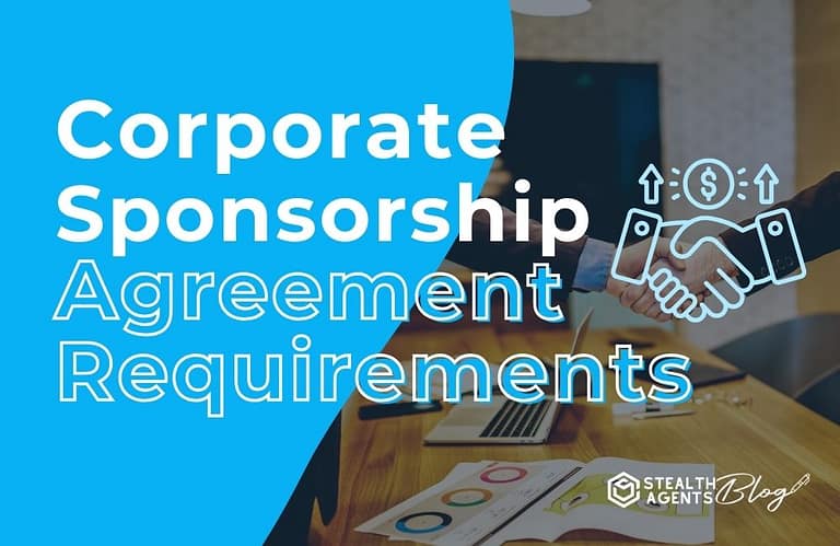 Corporate Sponsorship Agreement Requirements