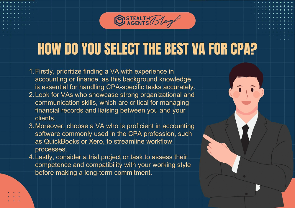 How do you select the best VA for CPA?