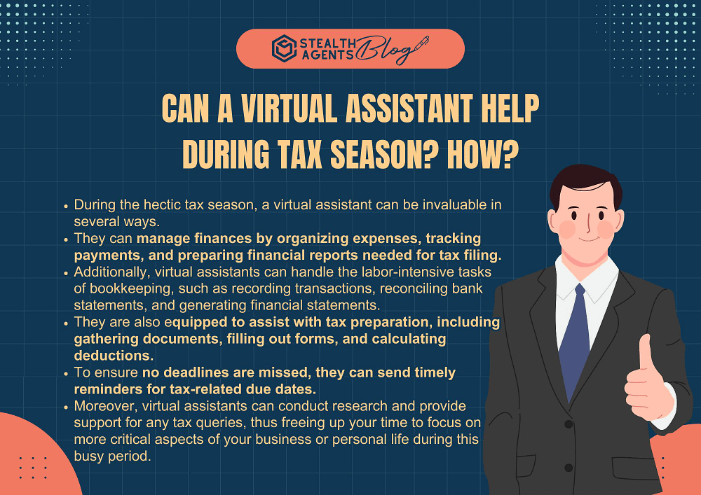 Can a Virtual Assistant help during tax season? How?