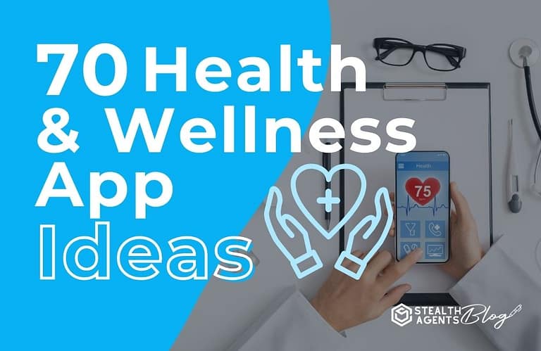 70 Health & Wellness App Ideas